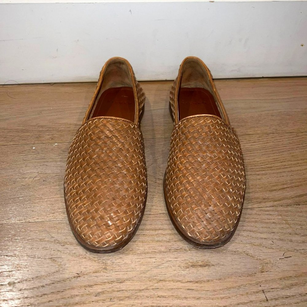 Nisolo Alejandro Woven Slip On Brown Tan 9.5